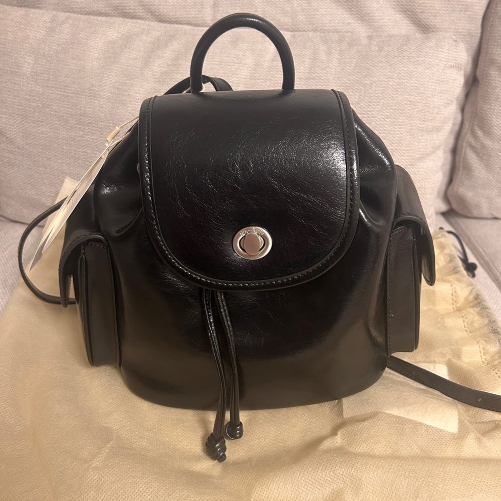 NWT NdeaRose Leather Backpack Korean brand - Picture 10 of 10